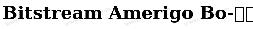 Bitstream Amerigo Bo字体转换